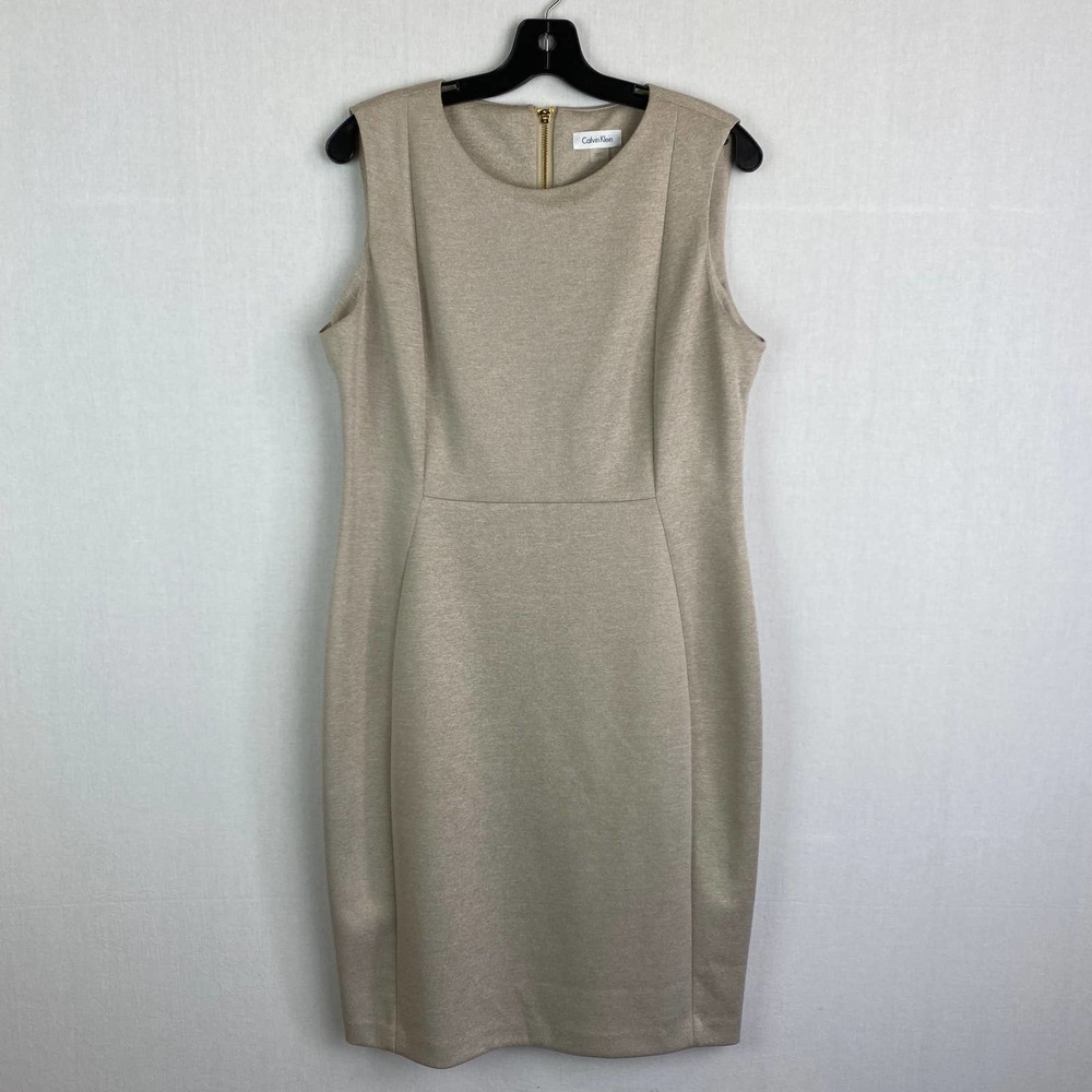 Calvin Klein Beige Midi Dress